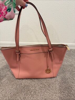 Michael Kors Rose Pink Saffiano Leather Tote